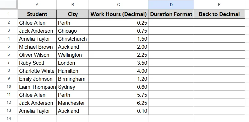 Conversion Between Number and Duration