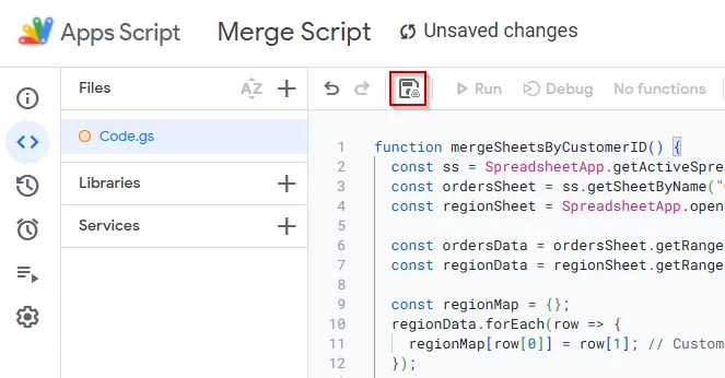 Automate Sheet Merging with Google Apps Script