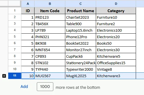 Hiding Rows or Columns as a Group