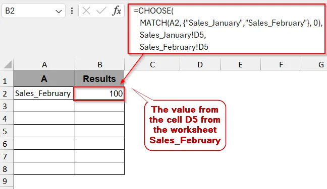 CHOOSE and INDEX as Alternative to INDIRECT Function