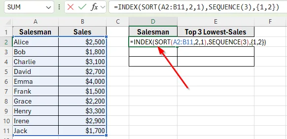 Extracting Highest or Lowest 3 Values Based on Data Update By Sorting