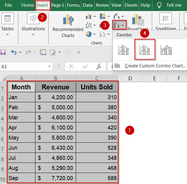 Use Excel’s Combo Chart Tool to Overlay Two Graphs