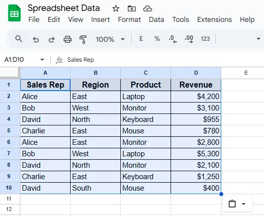Steps to Sync Data From Excel to Google Sheets