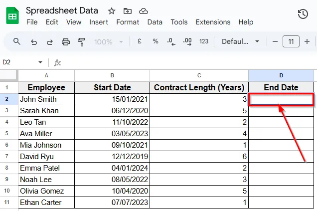 Using The DATE Function to Add Years