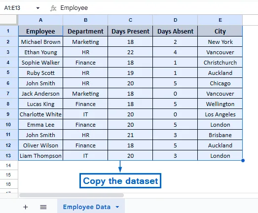 Transpose Rows to Columns Using the Paste Special Tool