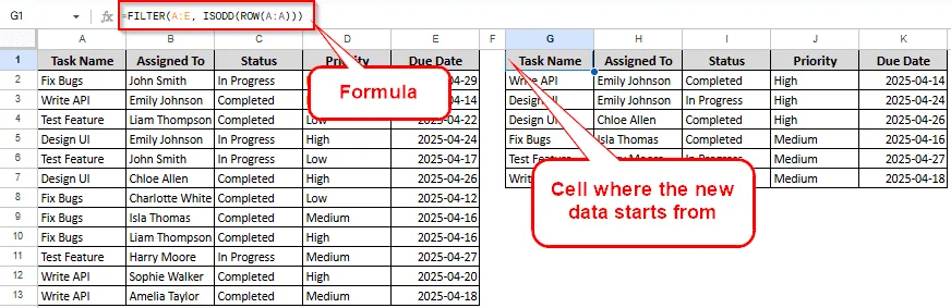 Using a Formula