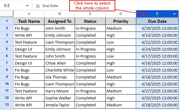 Changing Data Formatting