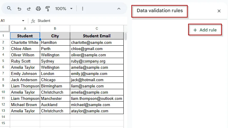 Domain-Specific Email Validation