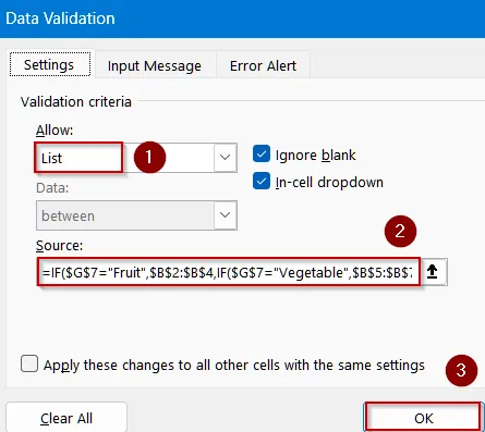 Conditional List Based on Category Selection