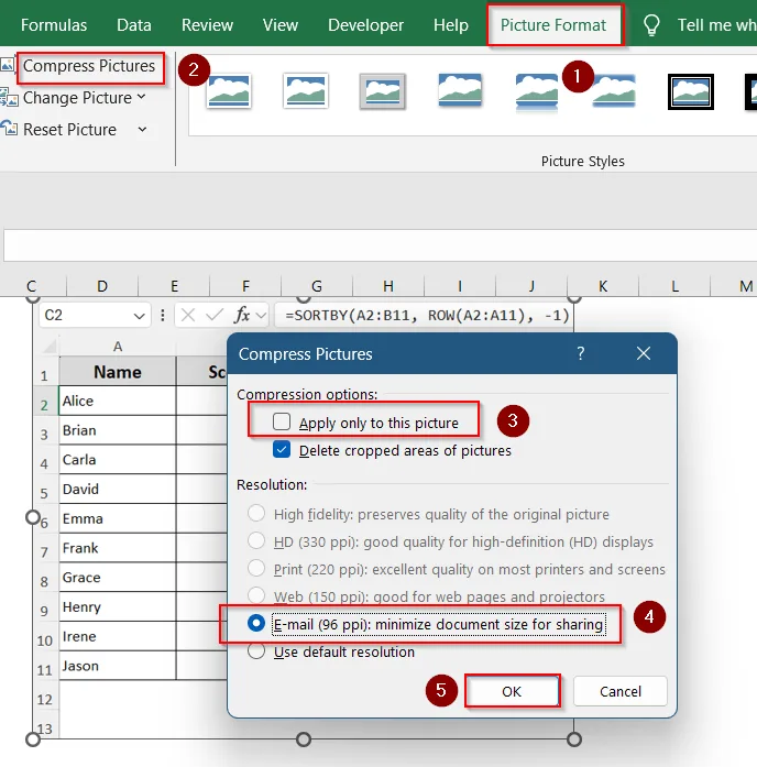 How to Compress Excel File to Smaller Size (5 Quick Tricks) | Excel Insider