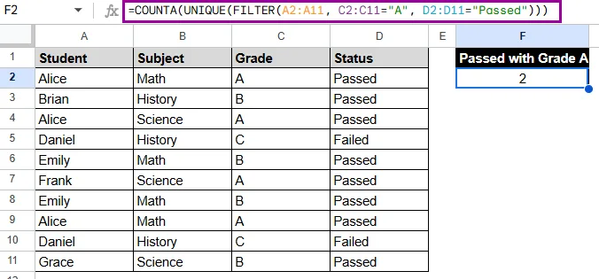Filtering Unique Values with Multiple Criteria