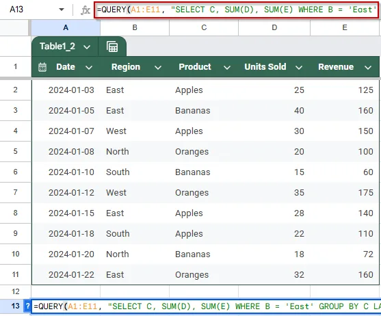 Combine GROUP BY with WHERE Clause for Filtered Grouping