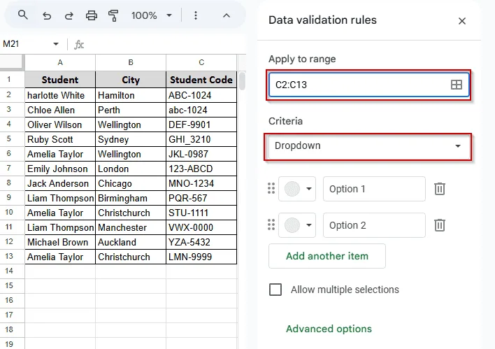 Pattern-Based Validation with Regex