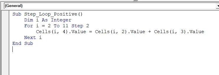 Examples of For…Next Loop In Excel VBA