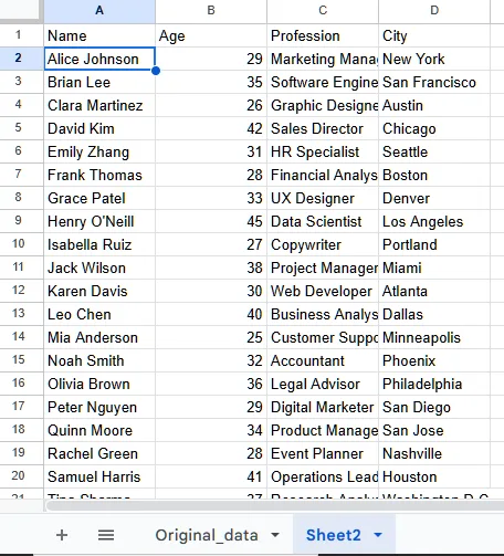 Hide Columns in Google Sheets from Certain Users Using the QUERY Function-4