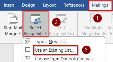 Using Mail Merge to Print Avery Labels in Word from Excel