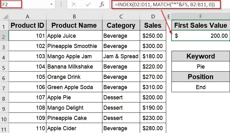 Locate Data Ending with Specific Text