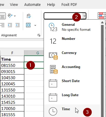 Formatting Full Military Time Including Seconds 