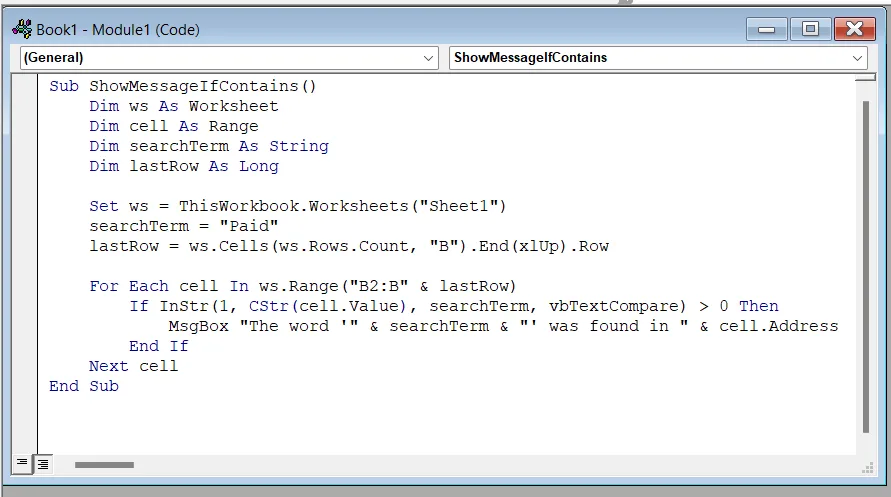 Examples of “If Cell Contains Value Then” Command in Excel