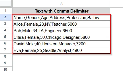 Split Text to Rows in Google Sheets Using ARRAYFORMULA Function