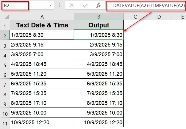 How to Convert Text to Date and Time in Excel (9 Examples) | Excel Insider