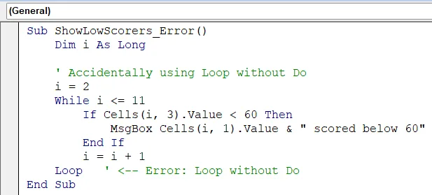 Use For…Next Instead of Do…Loop When Iterating Fixed Ranges