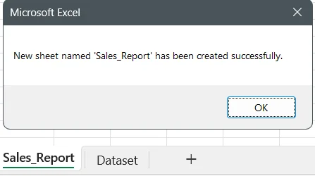 Add a New Sheet and Assign a Name in Excel VBA