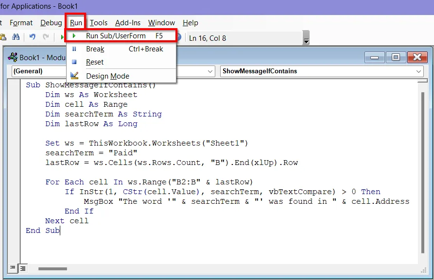 Examples of “If Cell Contains Value Then” Command in Excel