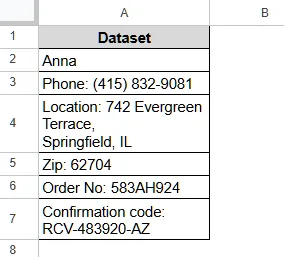 Extract Numbers in Different Columns from a String With the SPLIT Function in Google Sheets