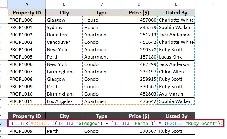 Filtering Based on Multiple Columns with Mixed Logic