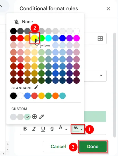 Find Duplicates in Two Columns in Google Sheets Data Using Conditional Formatting Rules