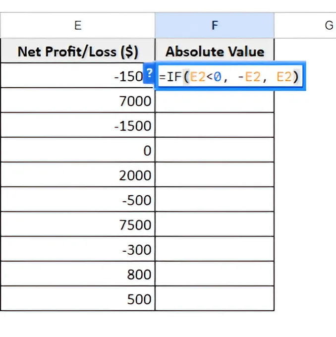 Using the IF Function