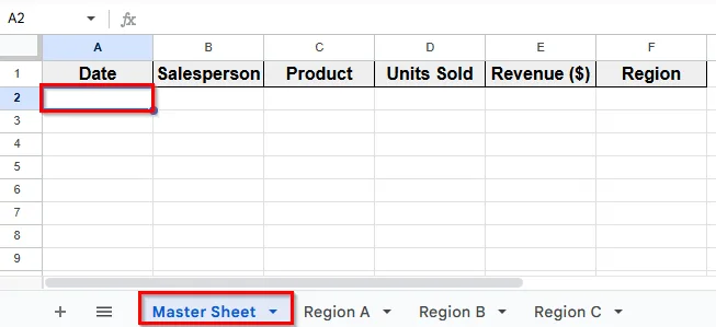 Use the FILTER Function to Pull Data Automatically