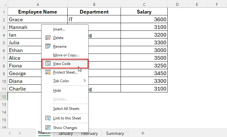 Using VBA to Sort Excel Tabs Alphabetically