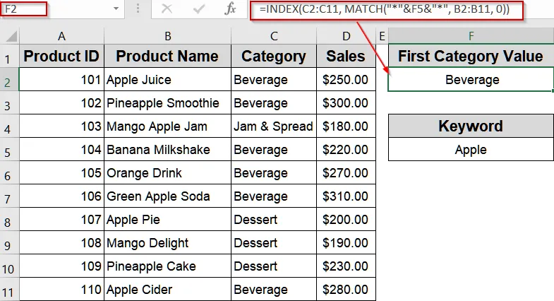 Use INDEX-MATCH to Return Corresponding Text Instead of Numbers