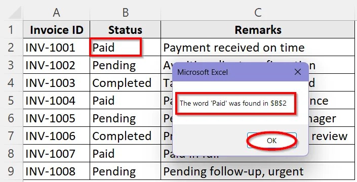 Examples of “If Cell Contains Value Then” Command in Excel