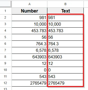 Using TO_TEXT Function