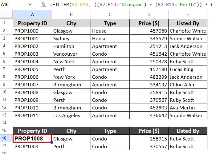 Filtering Based on Multiple Columns with Mixed Logic