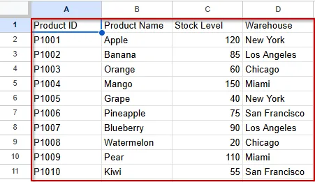 Link Data Between Google Sheets Files Using IMPORTRANGE