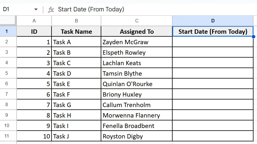 Using Dynamic Dates Functions