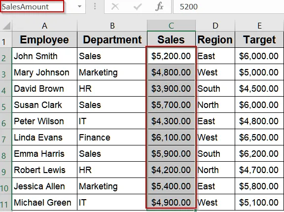 Locate Named Ranges Using the Go To Dialog