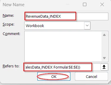 Use Non-Volatile Dynamic Named Ranges with INDEX Function