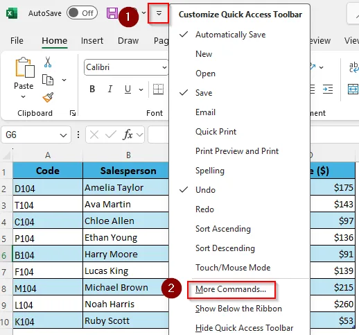 Use the Camera Tool to Make an Excel Table Movable