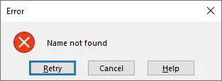 error message showing for data validation