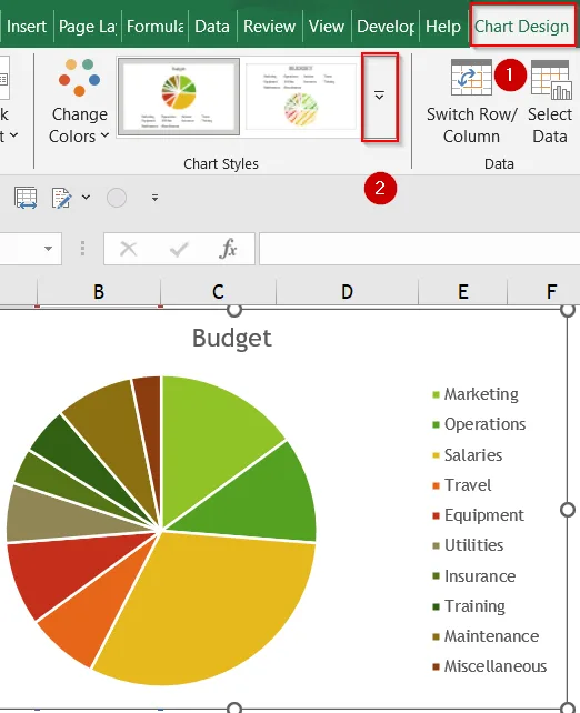 Enhance Chart Appearance with Predefined Chart Styles