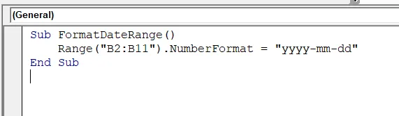 Apply NumberFormat to a Range of Cells