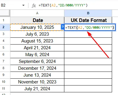 Using The TEXT Function For Formatting
