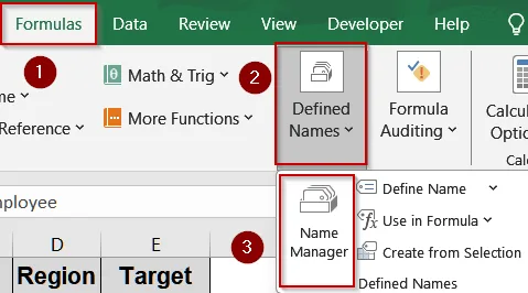 Manage and View All Named Ranges Using the Name Manager