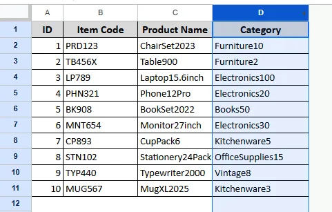 Using Keyboard Shortcut to Hide Unused Cells
