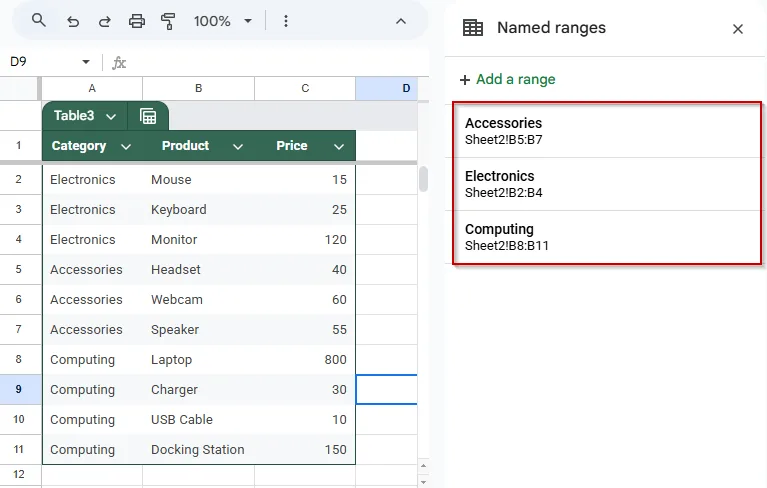 Setting Up a Dependent Drop-Down With VLOOKUP